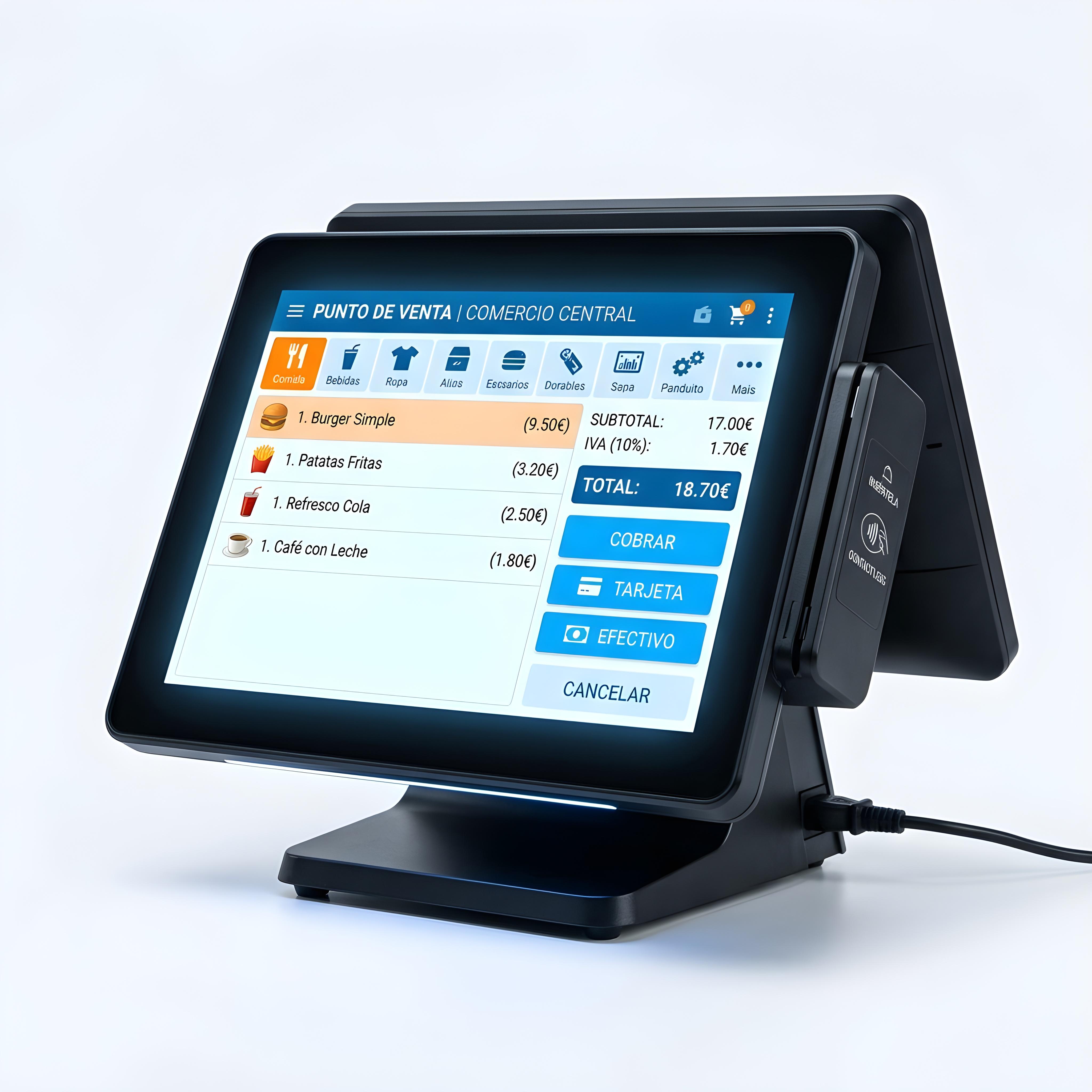 TPV Diresty vista de salas